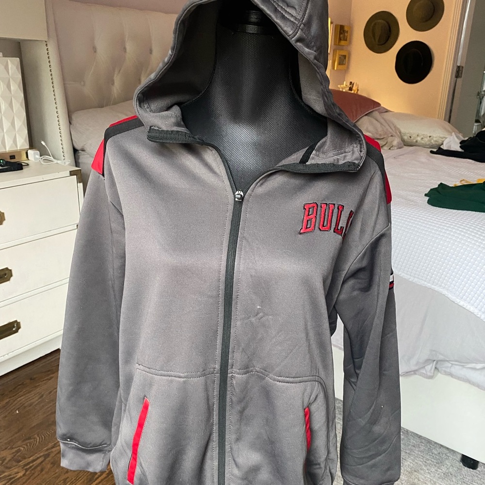 Official Chicago Bulls Hooded Zipped Up Sweater Jacket